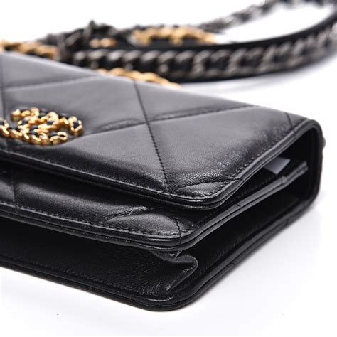 chanel 19 chain wallet|chanel 19 wallet for sale.